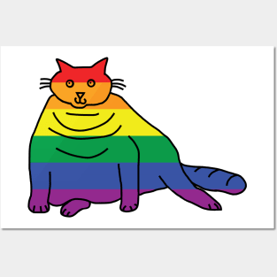 Pride Chonk Cat Posters and Art